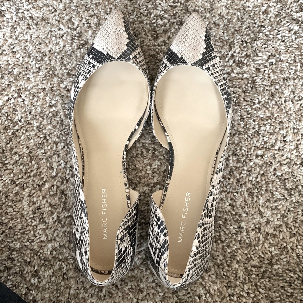 Marc Fisher Snakeskin Flats